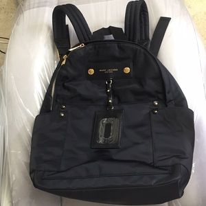 Marc Jacobs Nylon Leather Signature Backpack